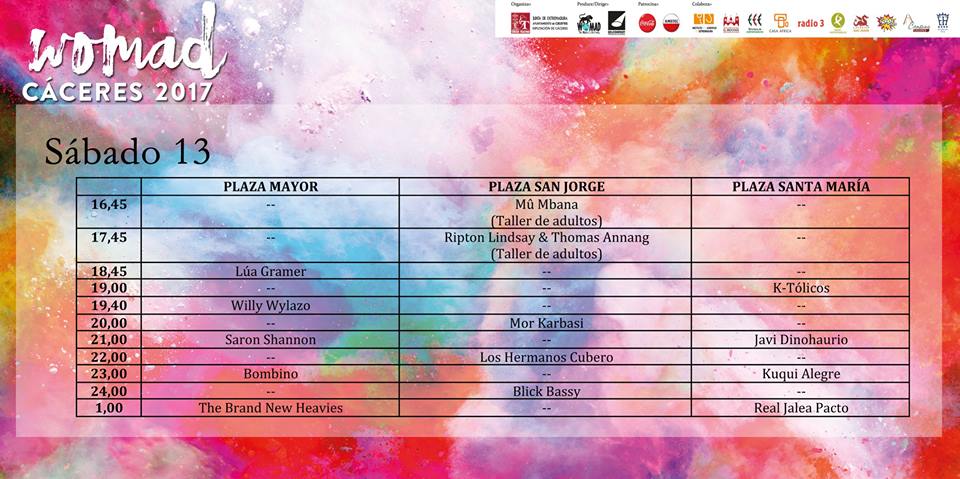 womad horarios