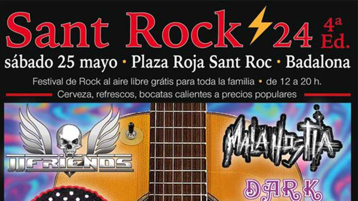 Sant Rock and Roll Fest 2024 celebrará su cuarta edición el 25 de mayo