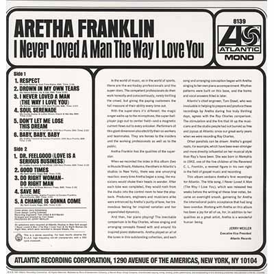 Descubre el mejor disco de Aretha Franklin: análisis canción a canción mejor disco de Aretha Franklin
