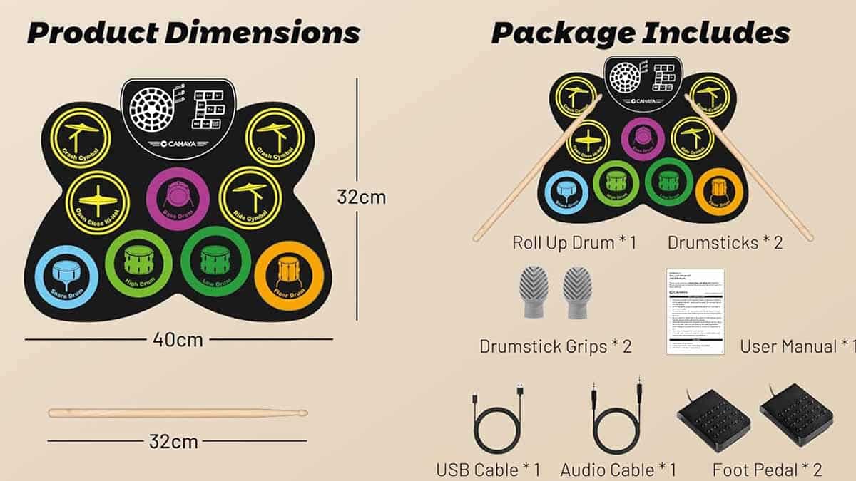 ¿Vale la Pena la Batería Electrónica Cahaya? Review completa para ti Batería electrónica Cahaya