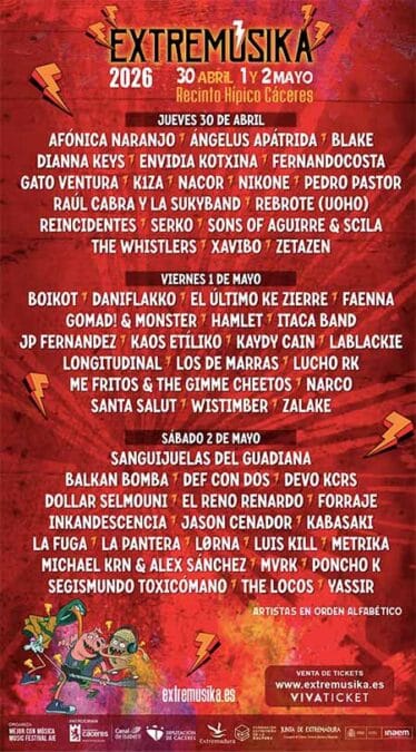 extremúsika 2026